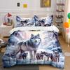 Wolves In Snowy Forest. Bedding Sets Duvet Cover Sets Duvet Covers Pillowcases(1* Duvet Cover 2* Pillowcases Without Duvet Insert)