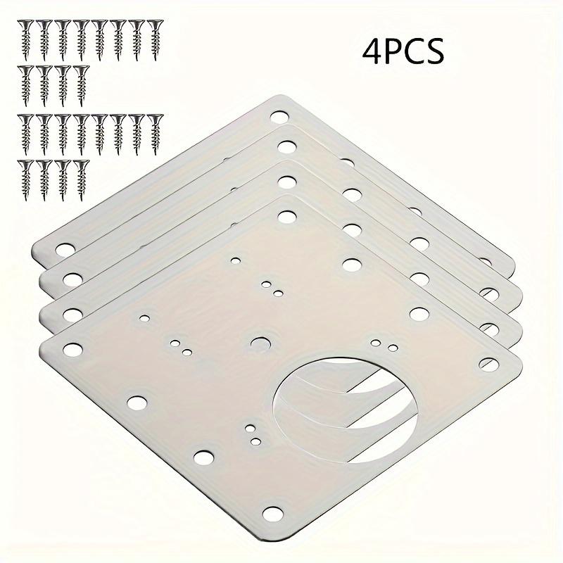 2/4PCS Cabinet Hinge Repair Kit, Adjustable Hidden Hinges w/Screws for Broken Cabinet Doors (Easy Fix Rustproof)