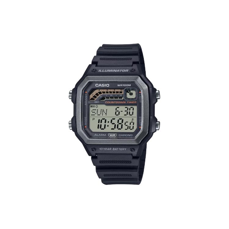 CASIO Men Black Watch WS-1600H-1A WS-1600H-1A Black Dial