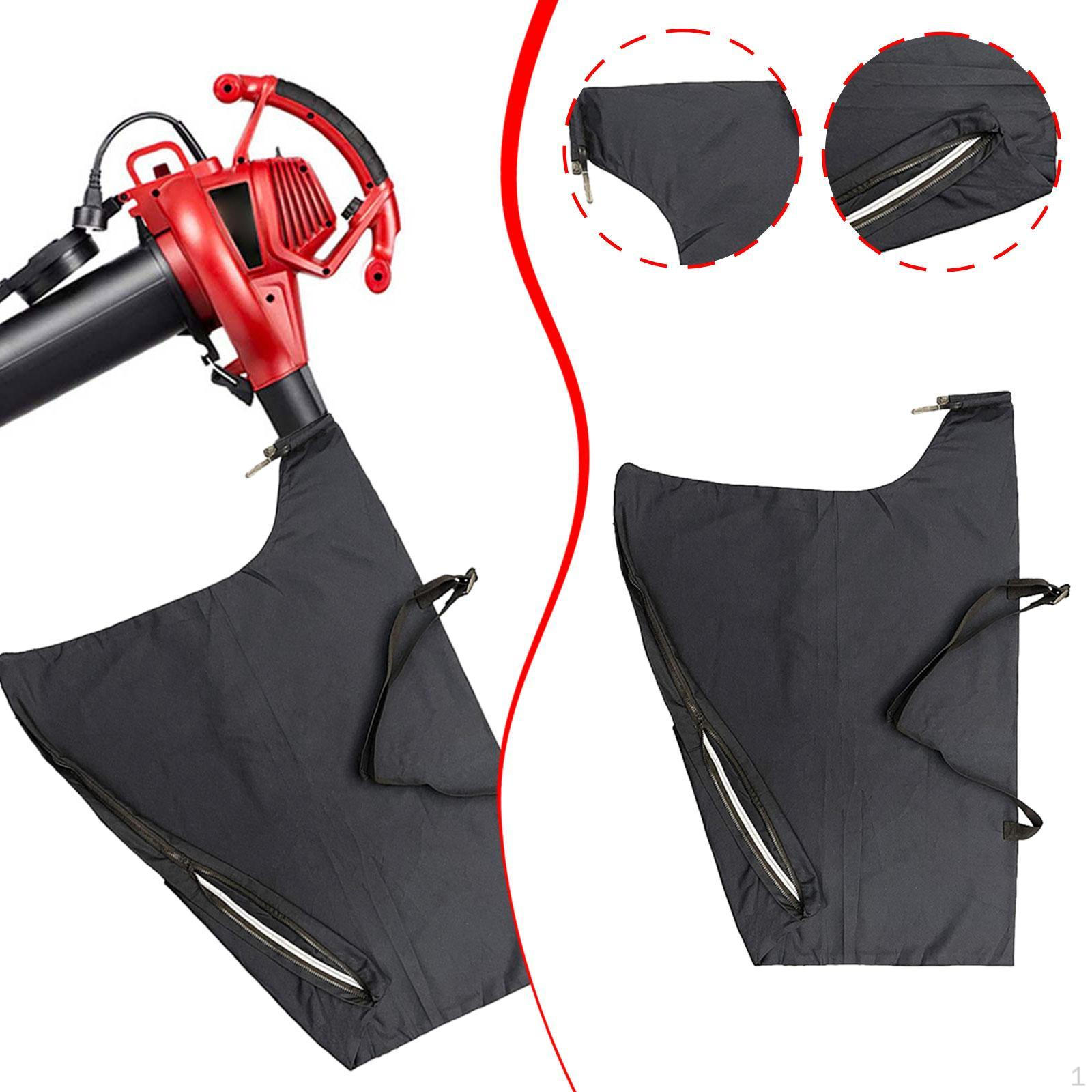 

Мешок для пылесоса-воздуходувки для листьев, многоразовый мешок с молнией для выгрузки снизу, мешок для сбора для садоводства