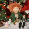 BlissfulPixie Handgefertigte Waldorfpuppe - Cora, 30cm, Weich, Niedliches Plüschtier für Mädchen, Perfekt für Kinder
