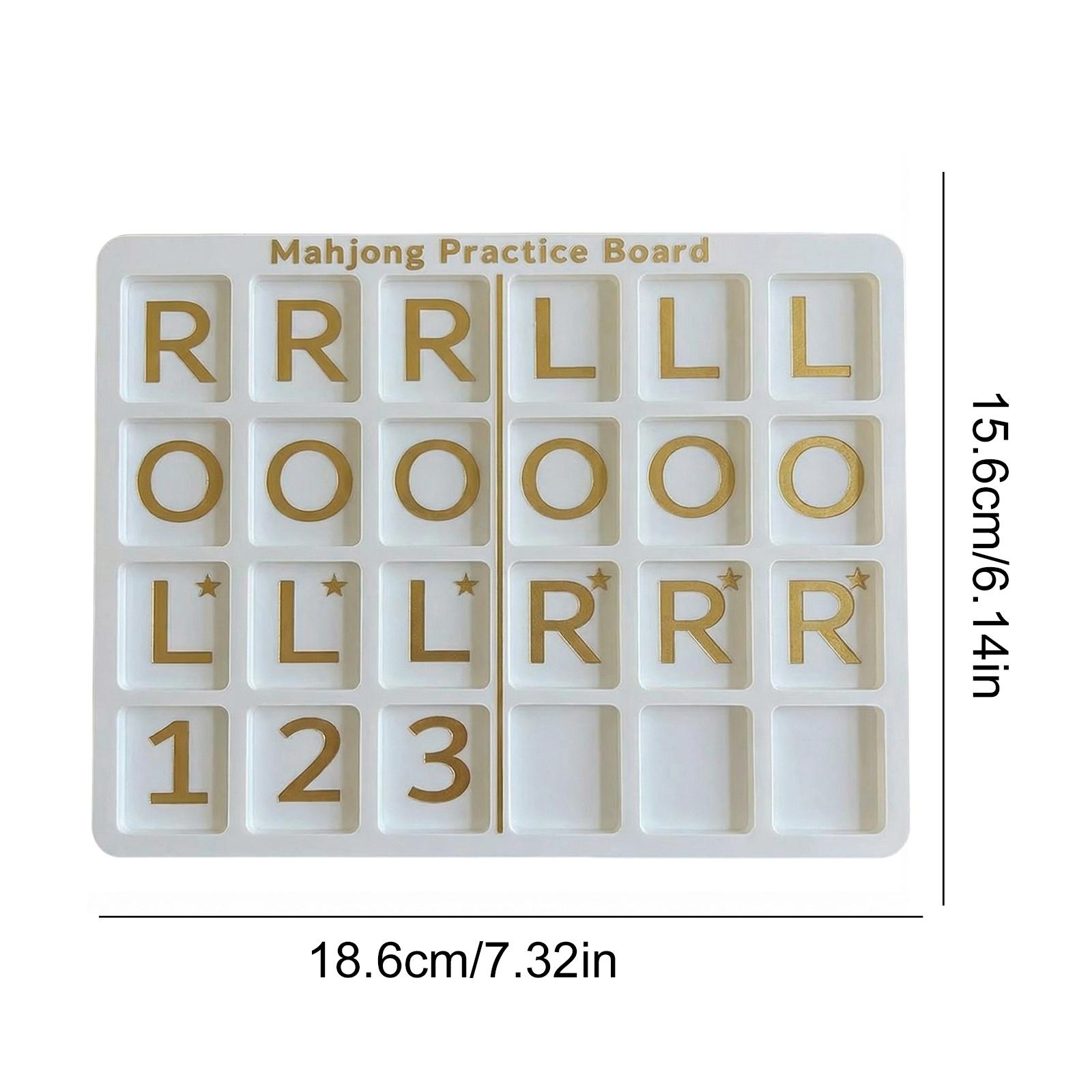 

Silicone Mahjong Tile Holder 24 Slots Symbol Markings Anti-Slip Poker Card Organizer for Family Game Night Home Party