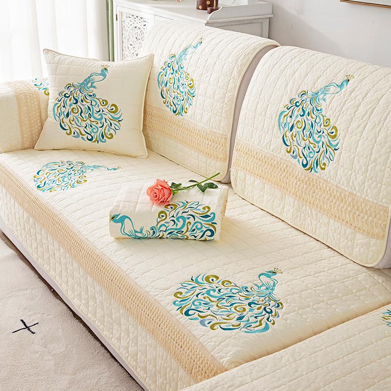 Pernă de bumbac pentru canapea chinezească, universală pentru toate anotimpurile, antiderapantă, de înaltă calitate, pentru canapea din lemn masiv, simplă, modernă, husă din pânză, husă
