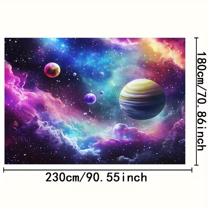 2D Cosmic Starry Sky Outer Space Backdrop for Party 47.2x31.5inch/120*80cm
