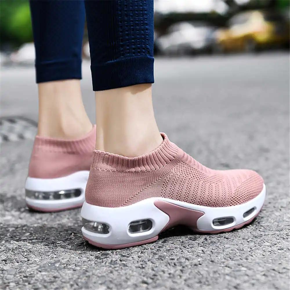 Blue Slip-resistant Woman's Ladies Walking Shoes Tennis Footwear For Lady Stylish Sneakers Sports Affordable Price Aestthic