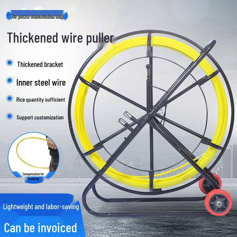 100m Fiberglass Wire Puller for Electrical, Fiber Optic, & Network Cables