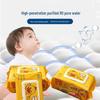 Little Yellow Duck Soft Wet Wipes - Large Family Pack with Lid, 80 Thickened Wipes