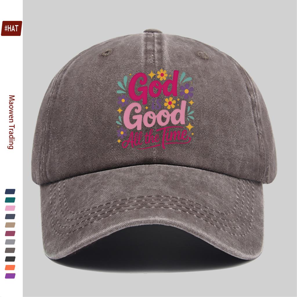 pc God is Good All the Time Pattern Print Baseball Cap Cute and Sexy Design Comfortable Lightweight Truck Driver Decorative