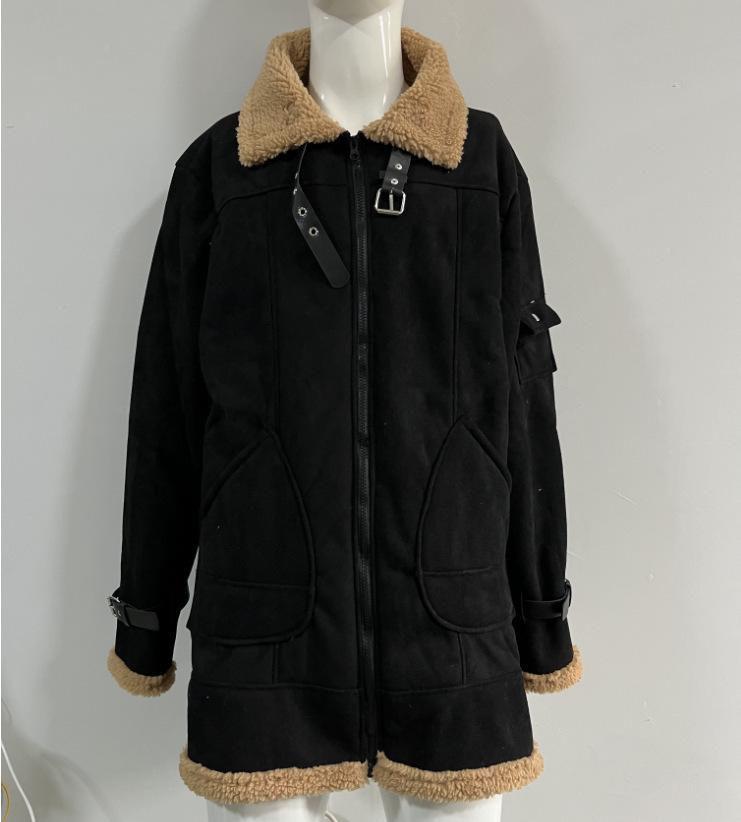 Men's Trendy 2026 Winter Shearling Jacket - Thick Faux Leather with Fluffy Fur