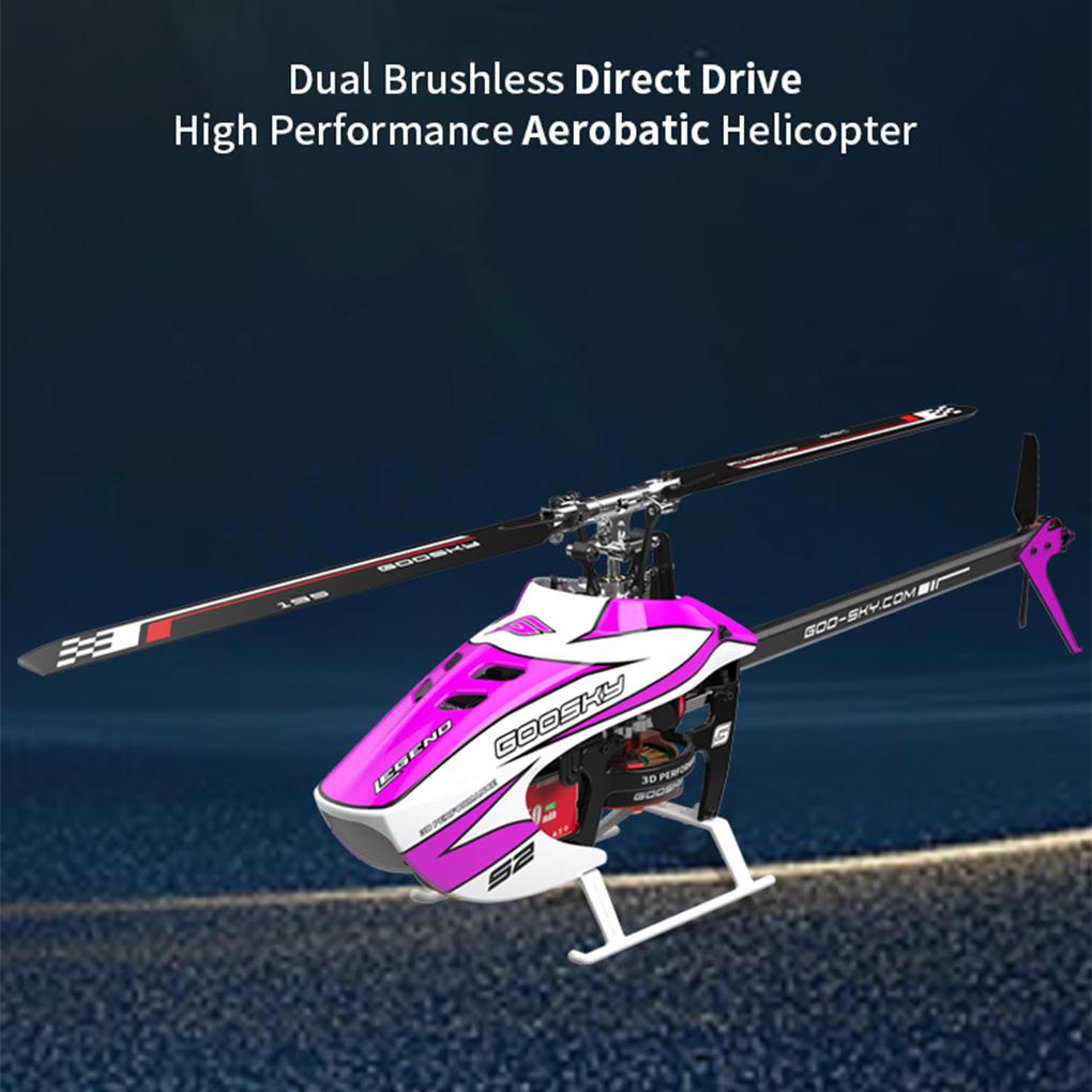 2025 New Goosky S2 Max BNF/RTF 6channel 3D Stunt Double Brushless Motor Direct Drive Motor Flybarless Direct-drive Rc Helicopter