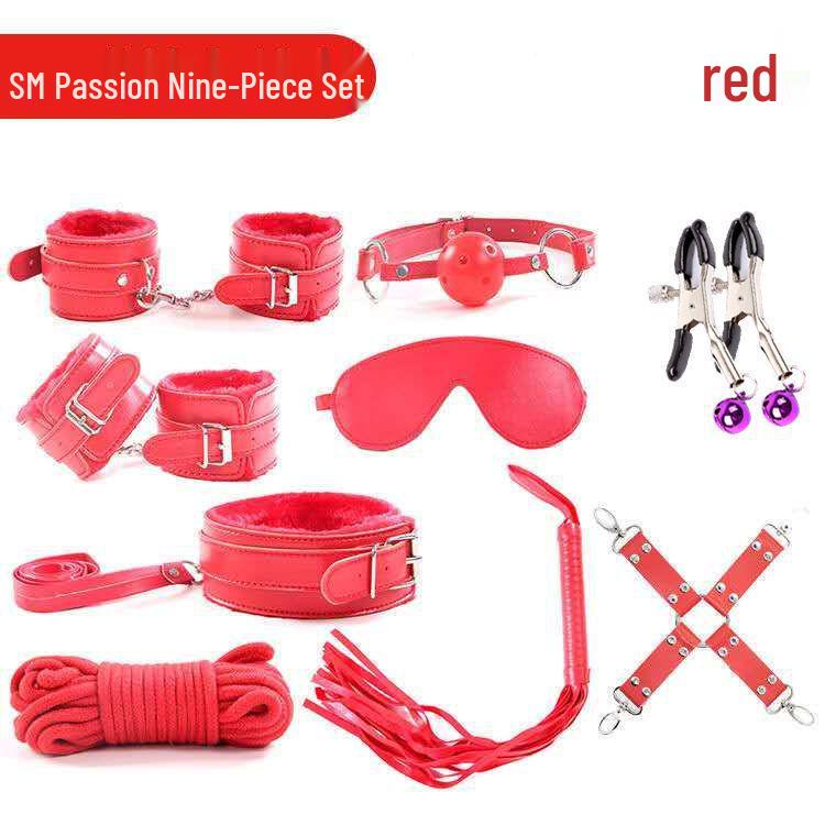 Kit Erotic SM pentru Adulți: Mască de ochi, Zăbală, Bici de piele și Corzi de legare
