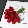 Artificial 12-Head Rose Bouquet for Bridal, Valentine's, Home Decor, Table Centerpiece, or Photography Props.