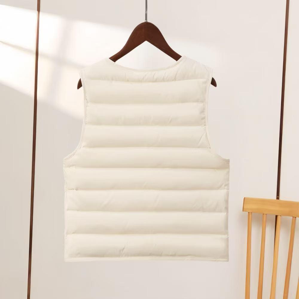 2025 Goose Down Vest: New Model, National Standard, 90% White Goose Down, Sleeveless Jacket with Down Inner Layer.