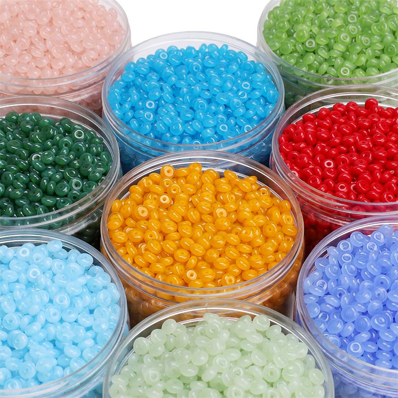 50 Stück Kristall Tschechische Glasperlen Abakus Rocailles für Ohrring Armband DIY Schmuck Handwerk Zubehör Herstellung