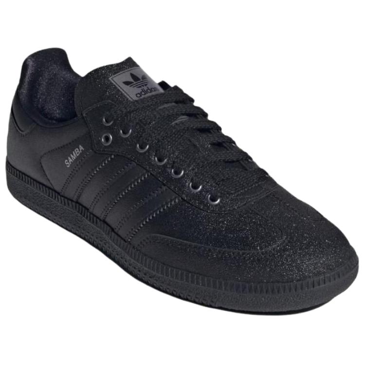 Adidas Originals Samba Shiny Pack Versatile Comfortable Durable Low-Top Sneakers Unisex Sneakers Black KI6265