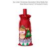 Copri bottiglia di vino di Capodanno Decorazioni di buon Natale per la casa Regalo di decorazioni per la tavola di Natale