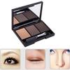 3 Colors Eyebrow Powder with Brush Mirror Long Lasting Sweat-proof Cosmetic