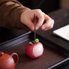 Lychee Fruit Shaped Incense Burner Mini Auspicious Cloud Tray for Sandalwood Agarwood Home Aroma Diffuser
