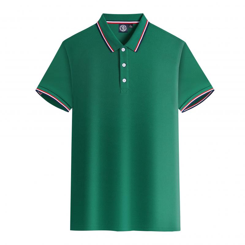 2026 Summer Men's Short sleeved Polo Shirt Business and Leisure 85% Polyester Fiber 15% Cotton Breathable and Versatile