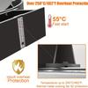 Wentylator kominkowy zasilany ciepłem, z dwoma cichymi silnikami, 6 łopatkami, nieelektryczny, aktywowany ciepłem, z uchwytem i magnetycznym termowentylatorem