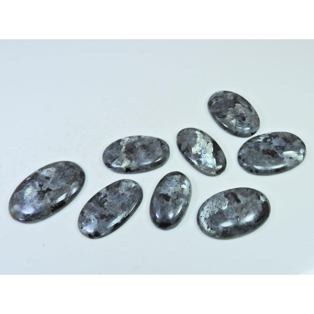 311Cts. Natural Larvikite Oval Shape Cabochon Loose Gemstone 8Pcs Lot C-1928