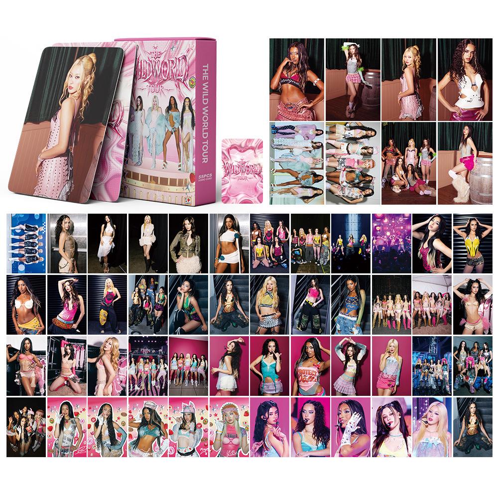 55PCS KATSEYE 2026 WildWorld Tour LOMO Cards - Instagram Homemade