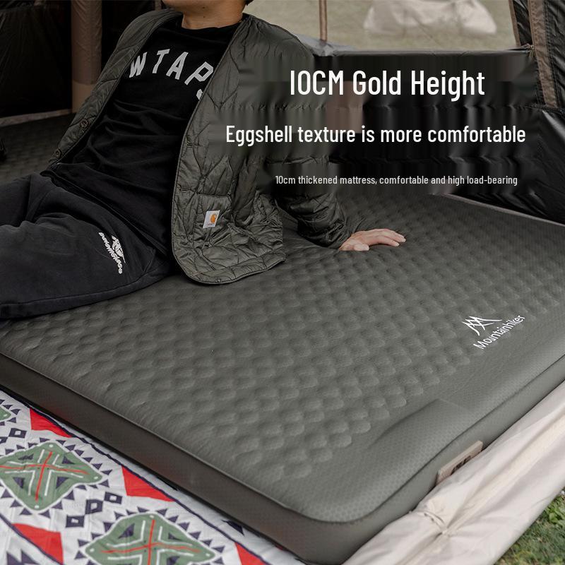 Mountain Outdoor Camping Inflatable Bed with Built-in Pump – Lightweight and Convenient Mattress