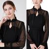Long Sleeve Shawl Collar for Women Breathable Tulle for Camisole Dress