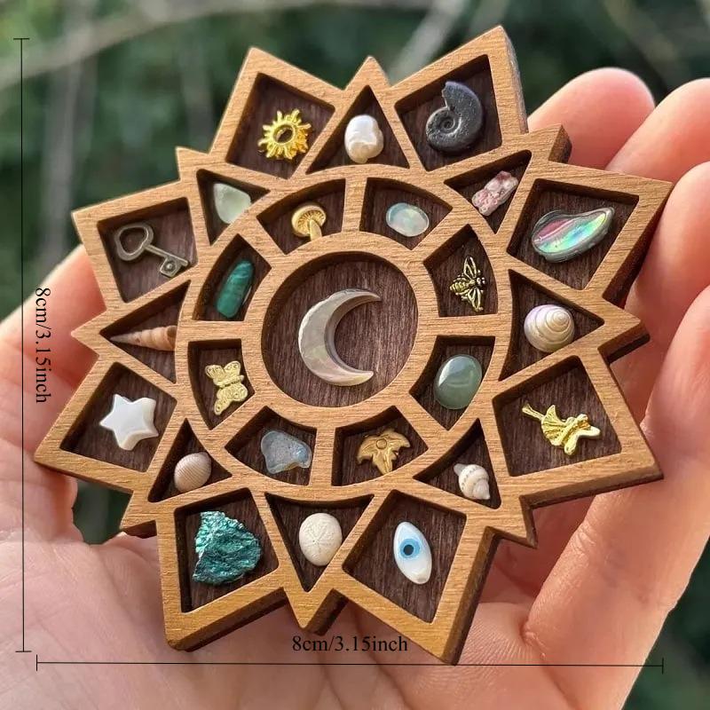 1PC Mini Rare Stand, Mini Wooden Collection Display Stand, Jewelry and Gemstone Display Stand Decoration