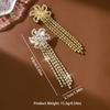 New European and American Tassel Full Diamond Earrings Wedding Earrings Fashionable Party Earrings