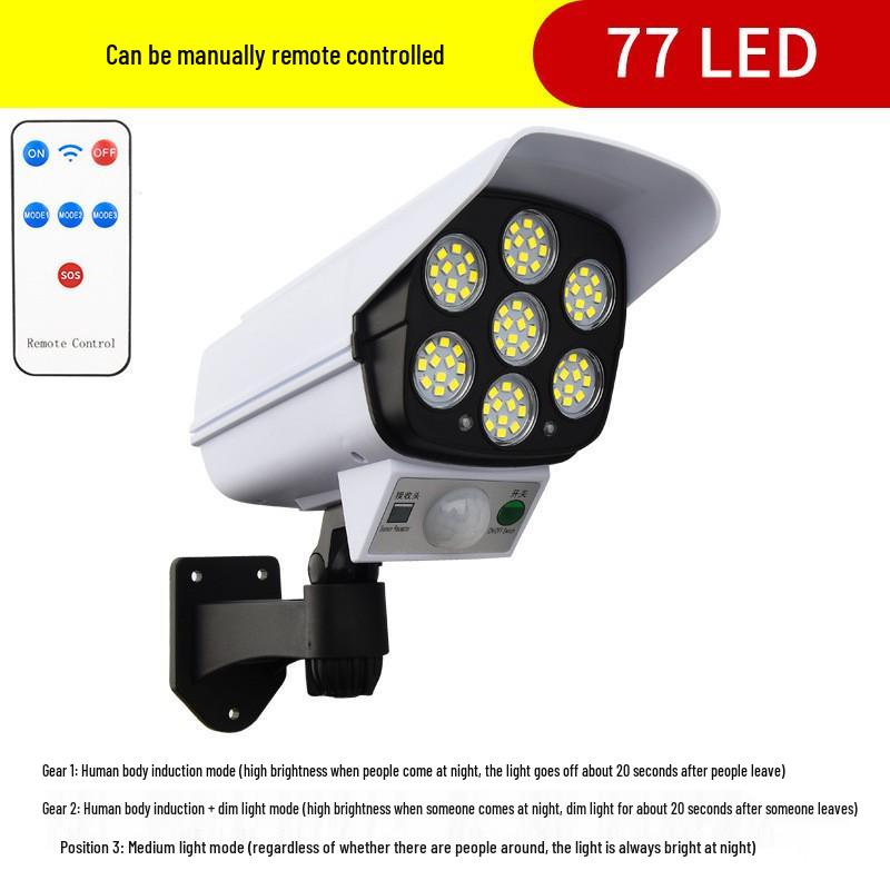 

Настенный светильник безопасности с датчиком движения на солнечной батарее и пультом дистанционного управления для сада и двора