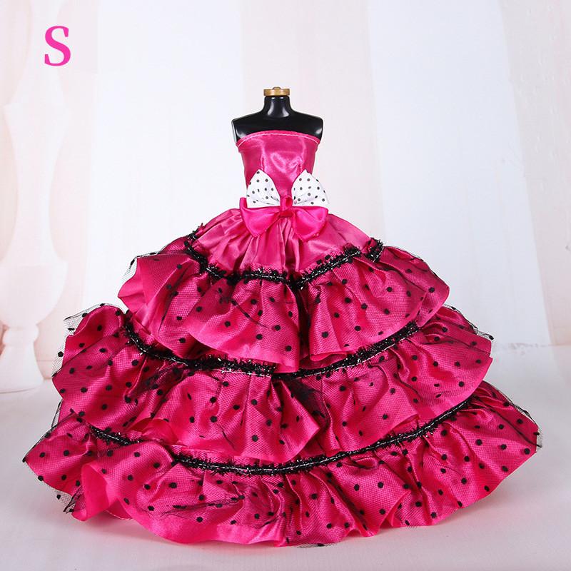 Fashion Wedding Party 29sCm Best Gift Costume Accesories Girls Toys Barbie Doll Dress Change Princess Accessories Skirt
