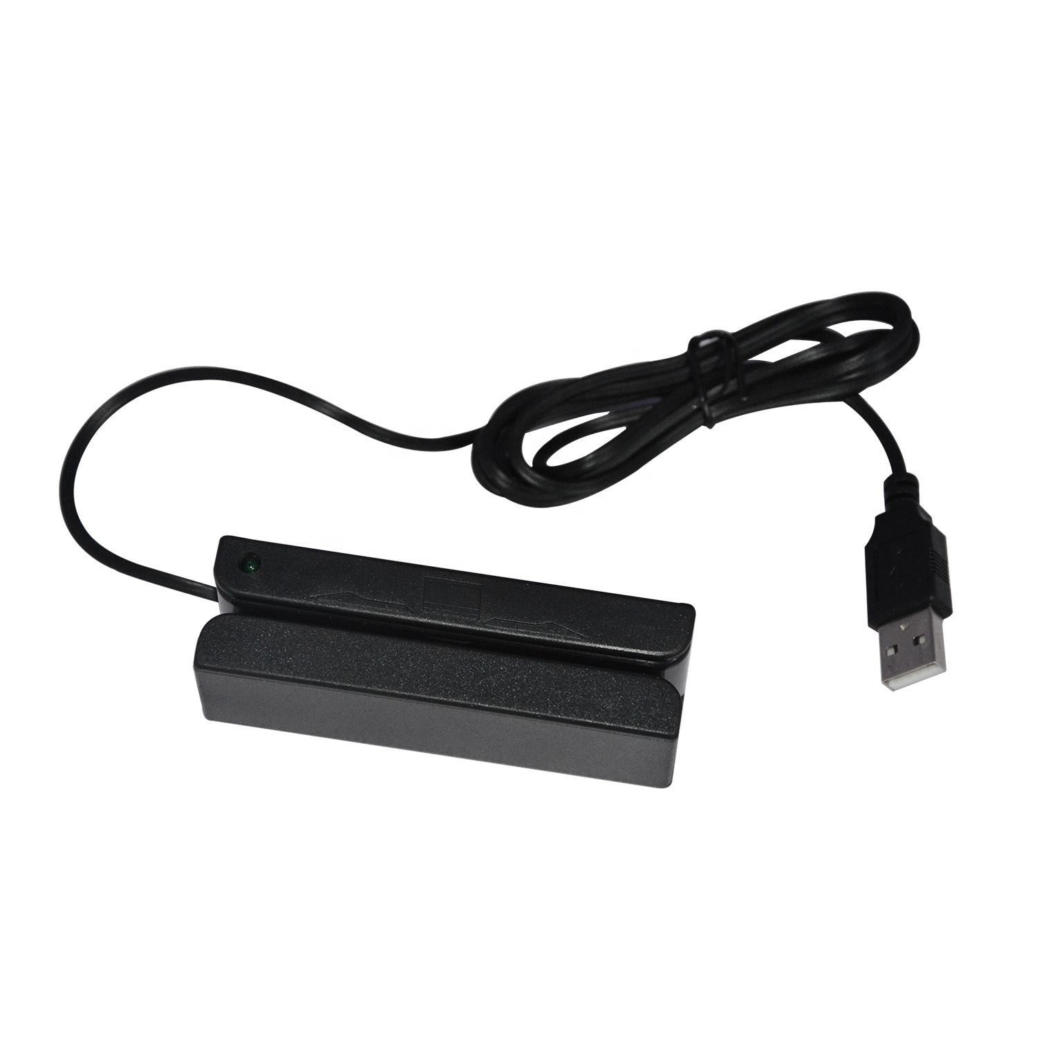 1 2 3 Track USB MSR Card Reader ISO 7811 Cheap Magnetic Stripe Card Reader HCC750U-06 чёрный
