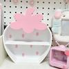 1Pcs Desktop Storage Rack Cute Strawberry Double-Layer Storage Cabinet Girly Heart Ornaments Hand-Made Display Box Storage Rack