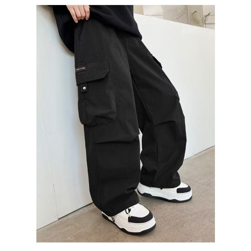 Kids Fleece Cargo Pants For Boys Girls Winter Spring
