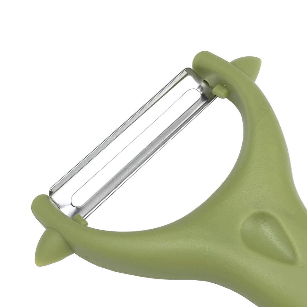 Stainless Steel Melon and Vegetable Peeler with Plastic Handle - Essential Kitchen Gadget