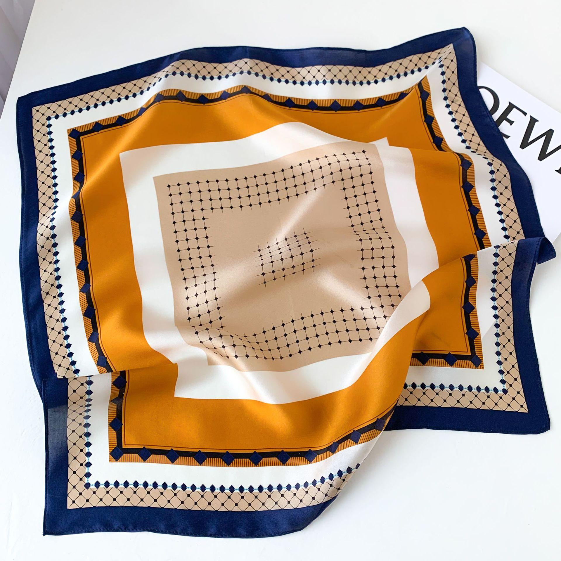 

53 * 53 см шелковичный маленький квадратный шарф многофункциональный профессиональный модный декоративный шелковый шарф для весны и осени теплая шаль 53*53cm