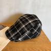 Pattern Checkered Fashion Women Casual Duckbill Cap For Summer Autumn And