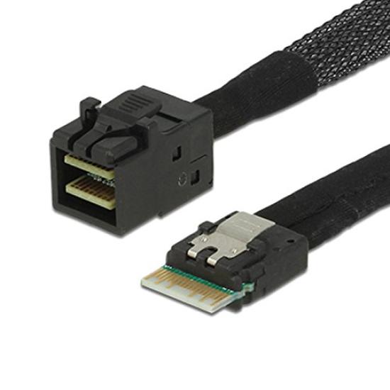 JsER Slimline SAS 4i 38pin Host To HD Mini SAS 4i 36pin Target Cable 50cm 4.0 SFF-8654 SFF-8643