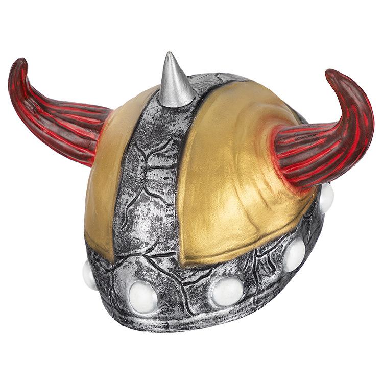 

Viking latex hat, party hat One size fits all adults золотой