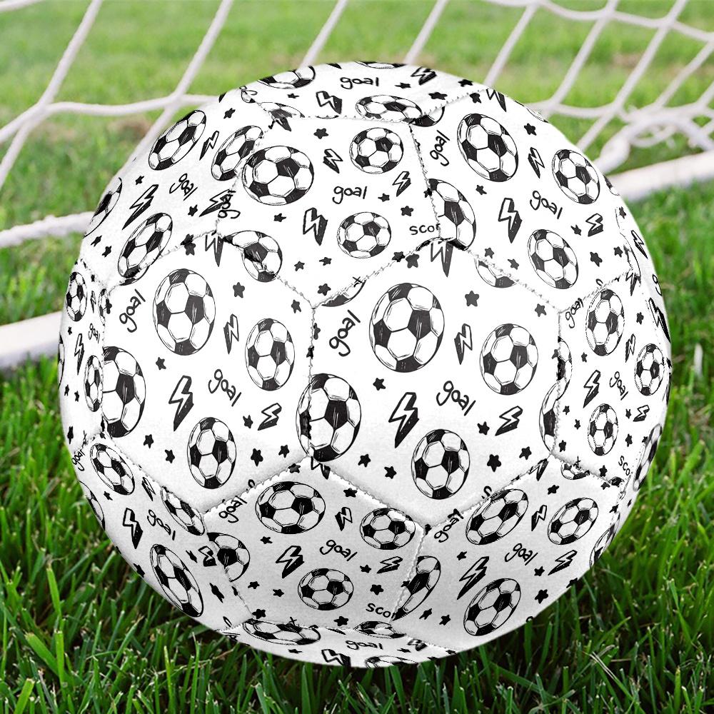 1pc Soccer Ball Soccer Ball Size 5 Football Machine Sewn Indoor/Outdoor Universal Football Q41 Size 5