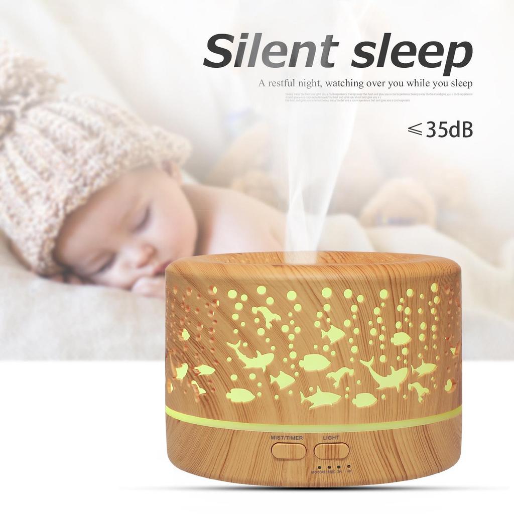 Creative Aroma Humidifier with Seven-Color Night Light for Home