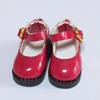 [Melinoa] 1/12 Ölçekli Bebek Ayakkabıları, Bantlı Ayakkabılar, 11cm Mary Jane Ayakkabılar, Bebek Aksesuarları, Giydirme Aksesuarları, 1 Çift Set (Kırmızı)