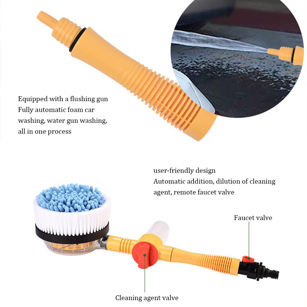 Car Wash Brush Spray Window Cleaners Long Handle Automatic Auto Brushes