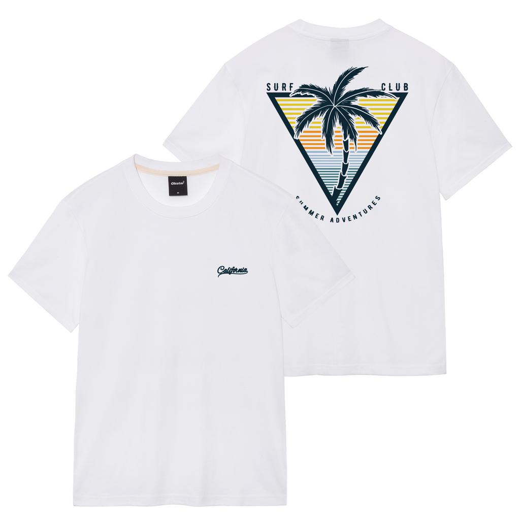 OKSTAR California Palm Tree Short Sleeve Tee