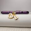 Love Letter A-M Phone Dust Plug, 26 Uppercase Letters Phone Charms, Phone Accessories, DIY Phone Decoration