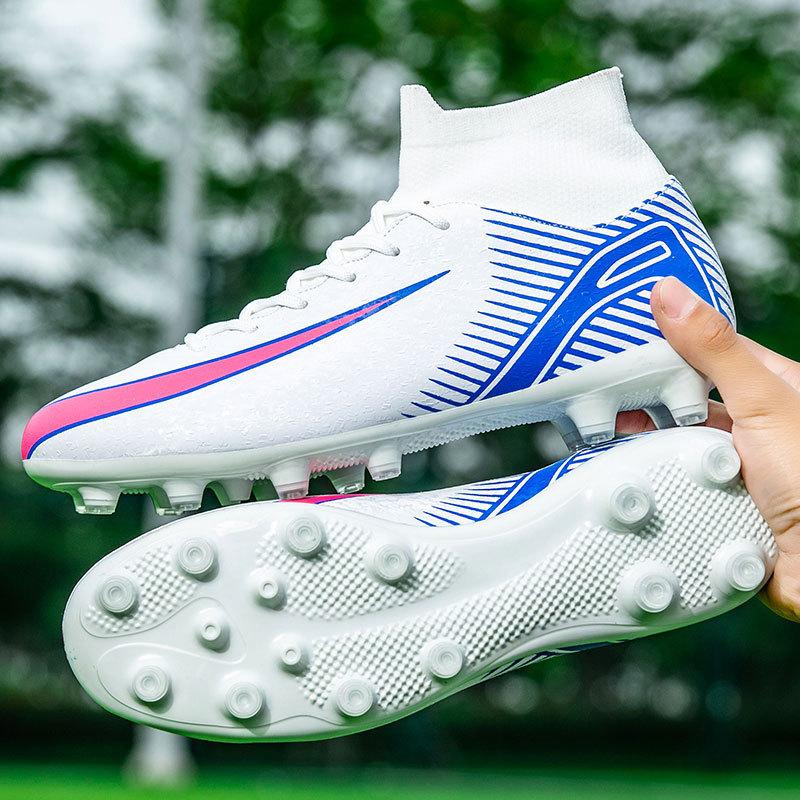 European Cup New Broken Nail Football Shoes Men's High-top Adult Large Size Youth Training Long Nail Sports Shoes Women