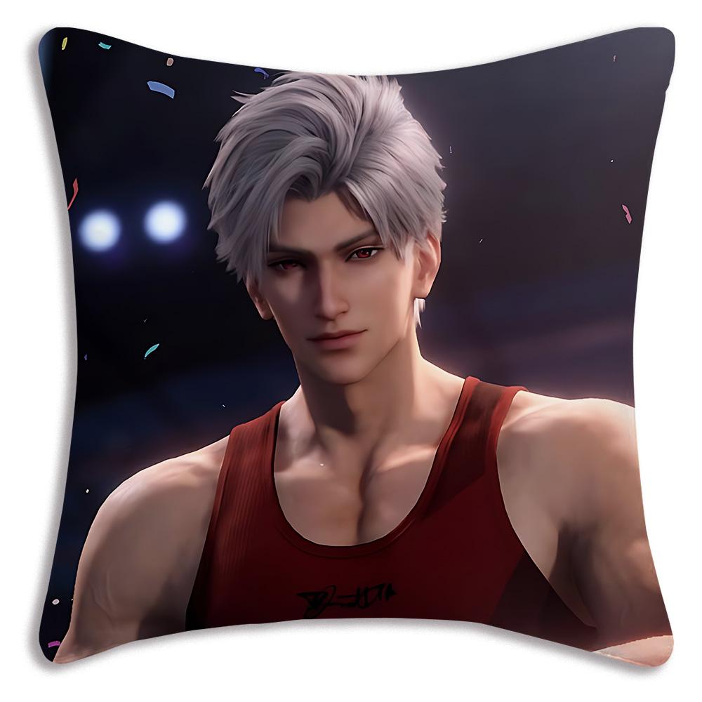 Sylus Love and Deepspace chibiS Pillow Covers Cartoon Sofa Decorative Home Double-sided Printing Short Plush Cute Cushion Cover