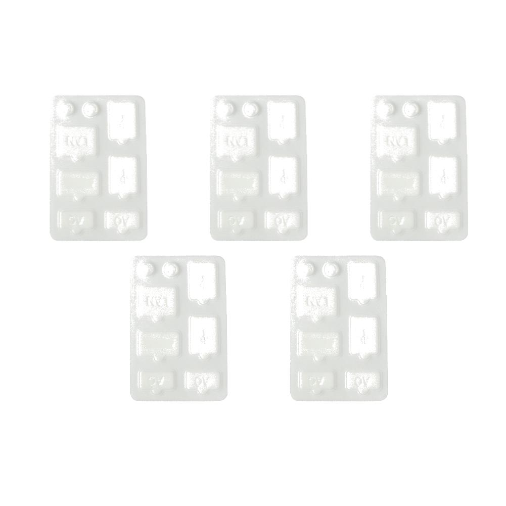 8pcs Dust Plug Dustproof Kit Silicone Dustproof Plugs Replacement Game Console Accessories for NS Switch/Switch OLED/Switch Lite