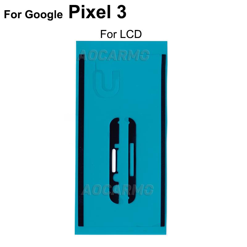 Aocarmo LCD Screen Adhesive Tape Back Cover Frame Sticker Glue For Google Pixel 3 3xl 3XL 3 XL